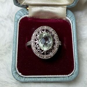 Elegant sterling Silver Gemstone Ring